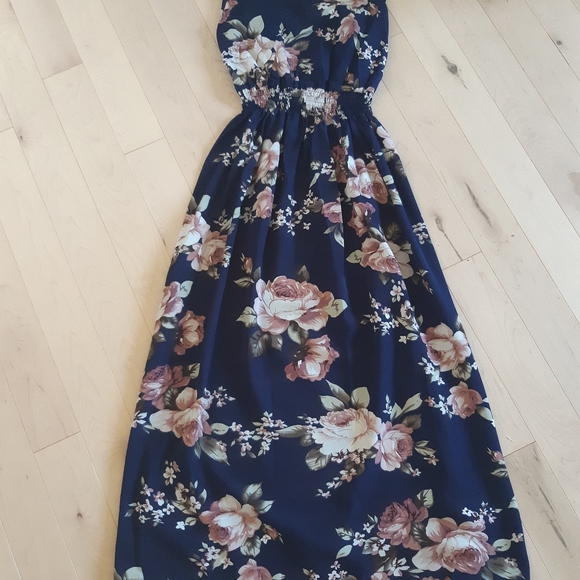 No Brand Maxi Dress XS Blue, Pink and White - Picture 2 of 3